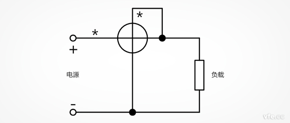单相电功率测量时的SP系列变频功率传感器接线图