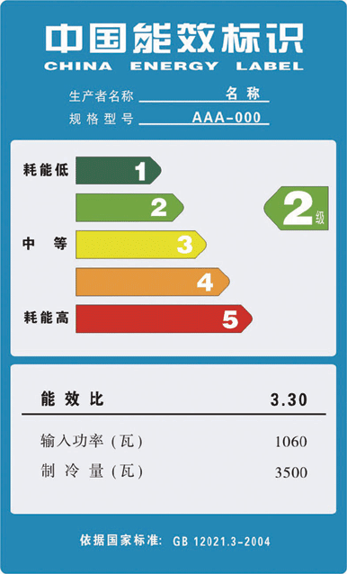 能效比标识