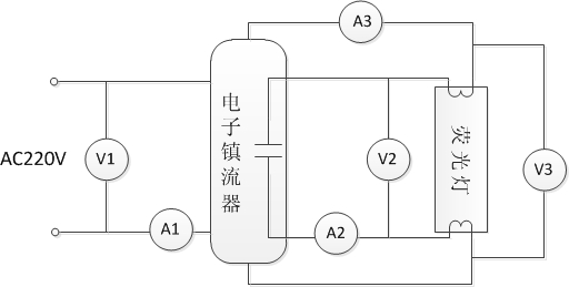 荧光灯测试原理图