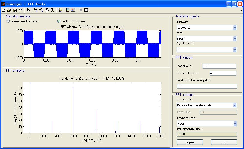 变频器谐波检测仪Matlab截图