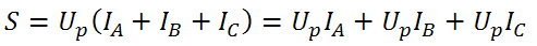 三相不平衡时的视在功率计算公式2