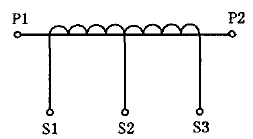 二次绕组有中间抽头的电流互感器
