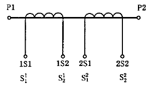 互感器有两个二次绕组，各有自身铁心