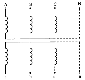 有一次二次绕组的电压互感器三相组