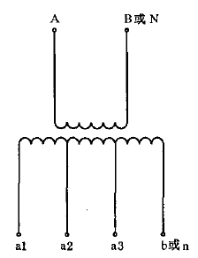 有一个多抽头二次绕组的单相电压互感器