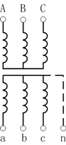 由Y联结组成的三相不接地电压互感器