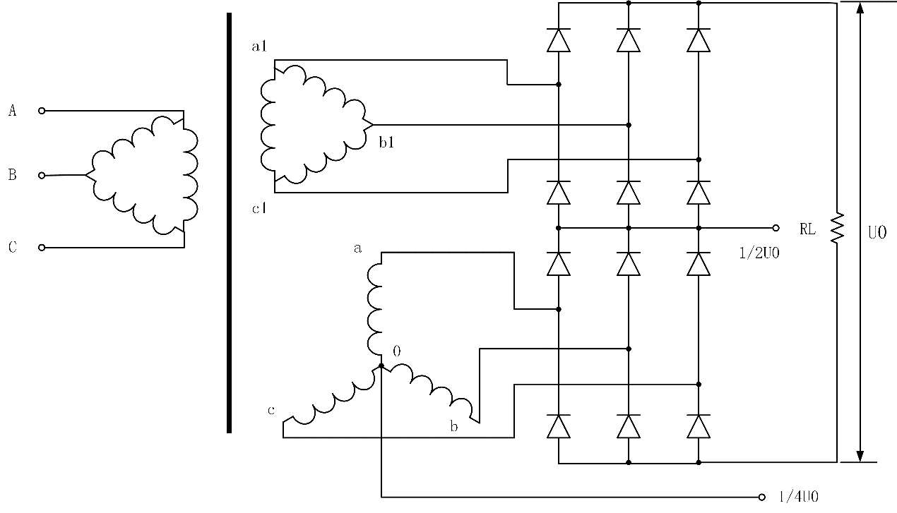 12脉整流变压器原理图