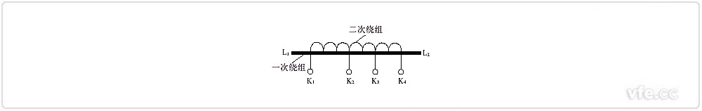 多抽头电流互感器结构原理示意图