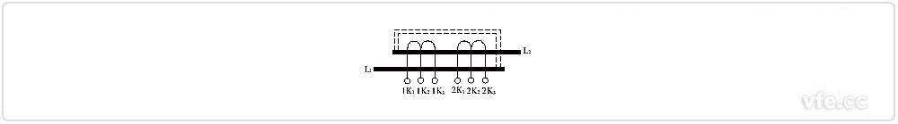 绕组可调电流互感器结构原理图(一次串联方式)