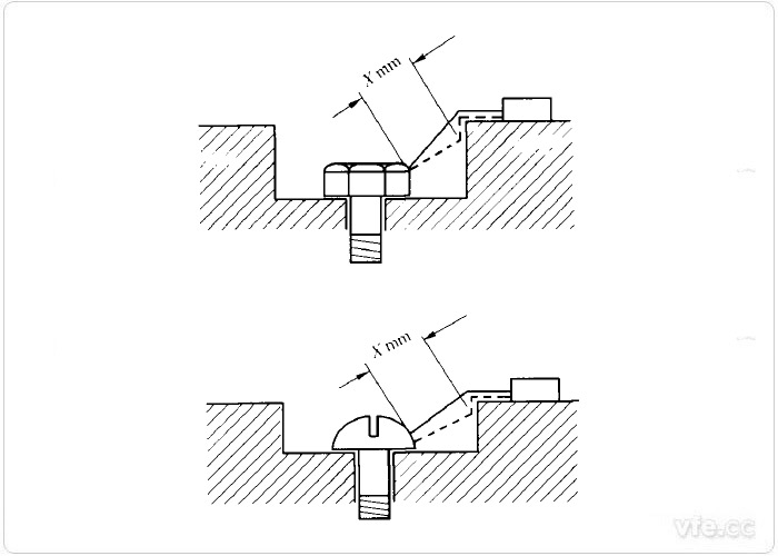 电气间隙和爬电距离测量示例12