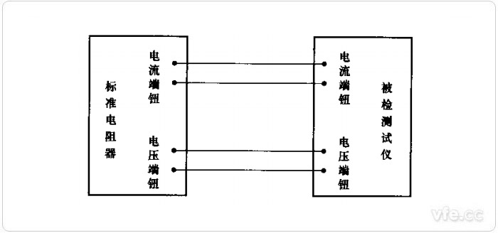 标准电阻法检定接线图