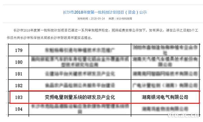 长沙市科学技术局发布公告