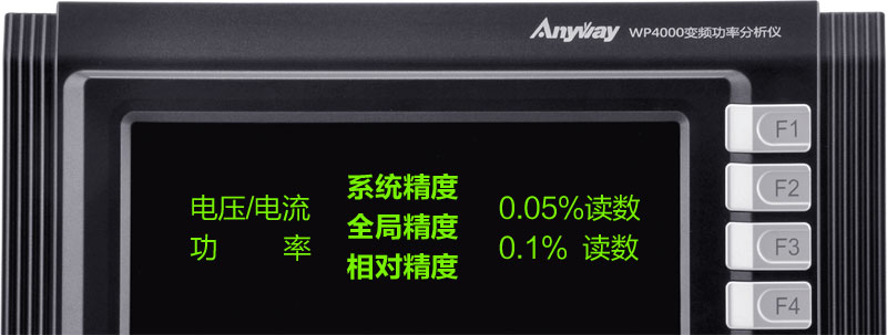 WP4000变频功率分析仪的所有精度指标均可溯源